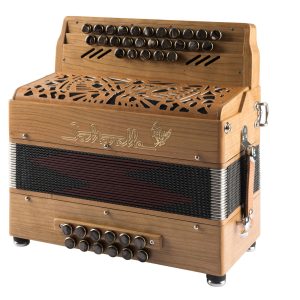 Accordéon diatonique Saltarelle Pastourelle 2 bois massif, Monsieur Accordéon l'atelier, accordéon France, accordéon Bordeaux