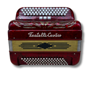 Accordéon Fratelli Crosio 2v80b rouge marbre