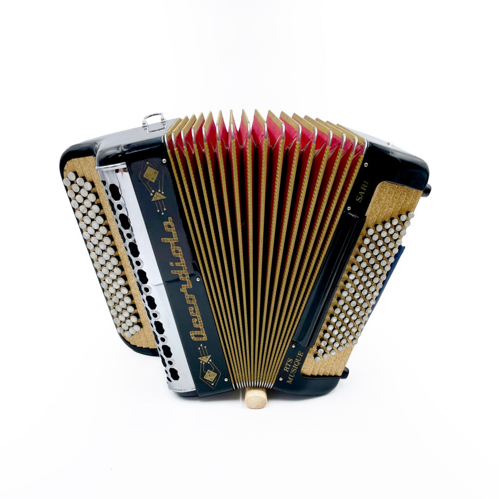 Illustration : Accordiola 3 voix 96 basses noir/or paillette