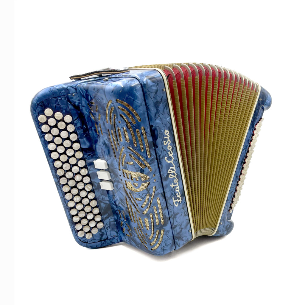 Illustration : Accordéon Fratelli Crosio bleu marbre