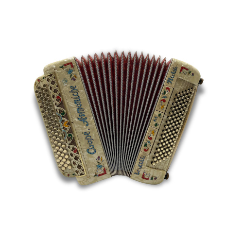 Illustration : Accordéon Coope Armoniche  3 voix 96 basses
