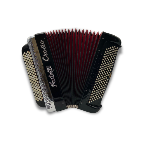 Illustration : Accordéon Fratelli Crosio 3 voix 140 basses