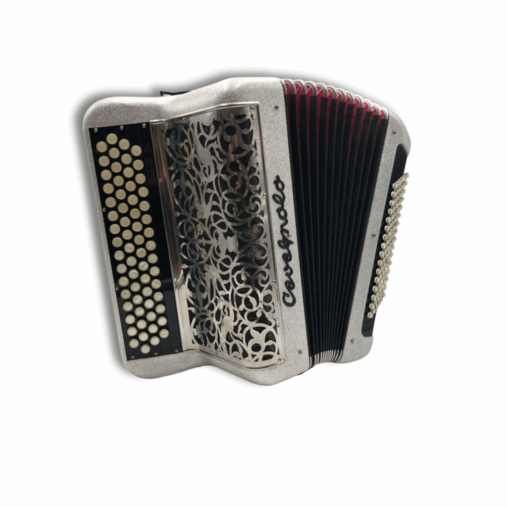 Illustration : Cavagnolo 3 voix 96 basses compact gris paillette