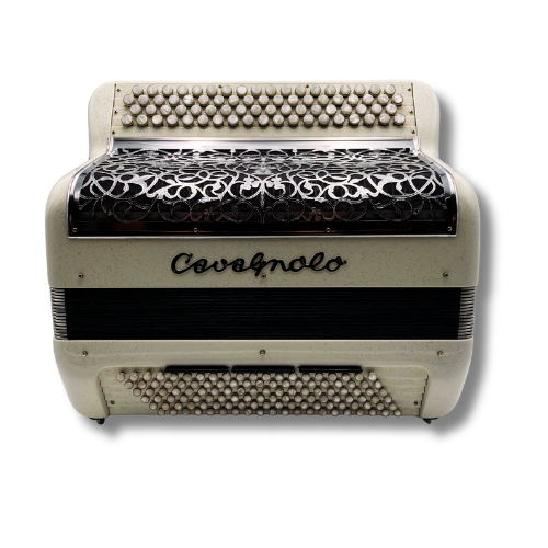 Illustration : Bandonéon Fratelli Crosio blanc marbre