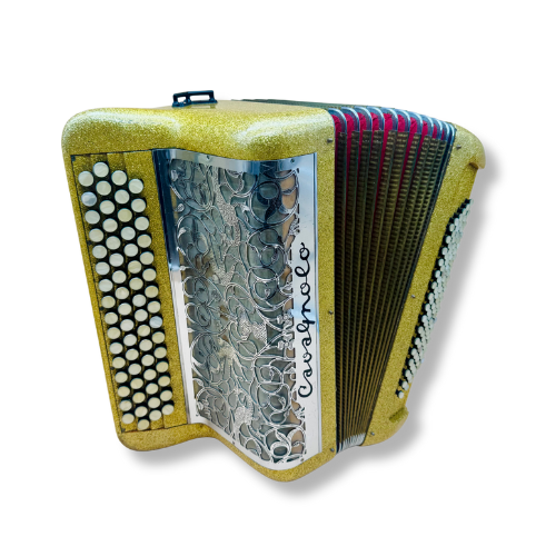 Illustration : Accordéon Chromatique Cavagnolo 3 Voix 96 Basses