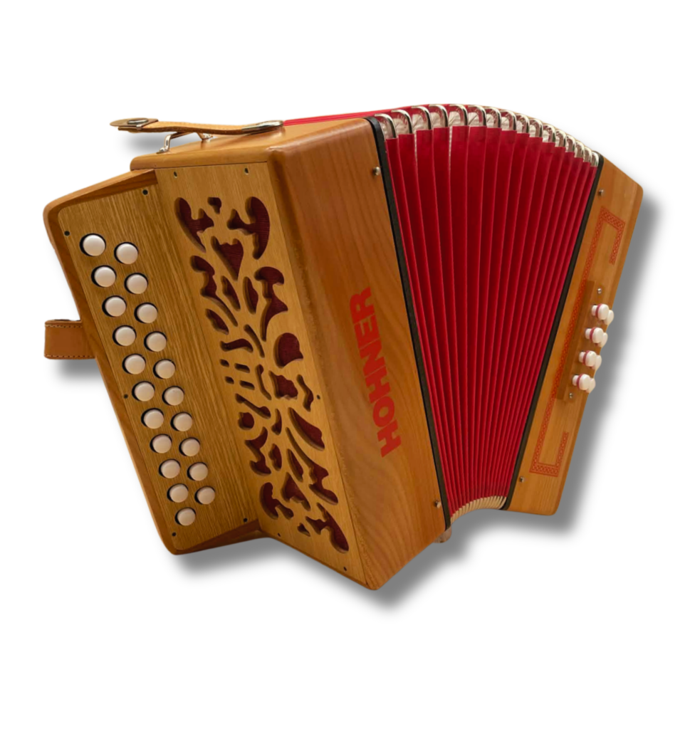 Illustration : Diatonique Hohner 2 rang 8 basse SOL/DO